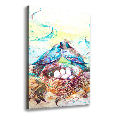 Foto auf leinwand vertikales Familie