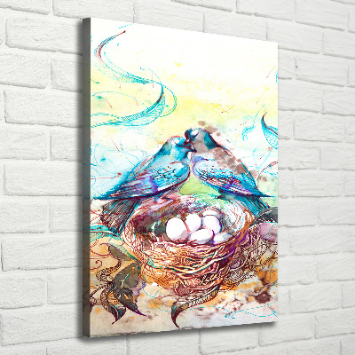 Foto auf leinwand vertikales Familie