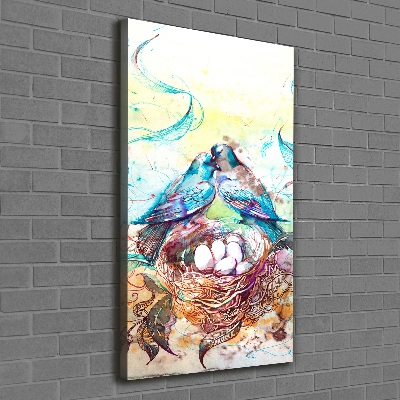 Foto auf leinwand vertikales Familie