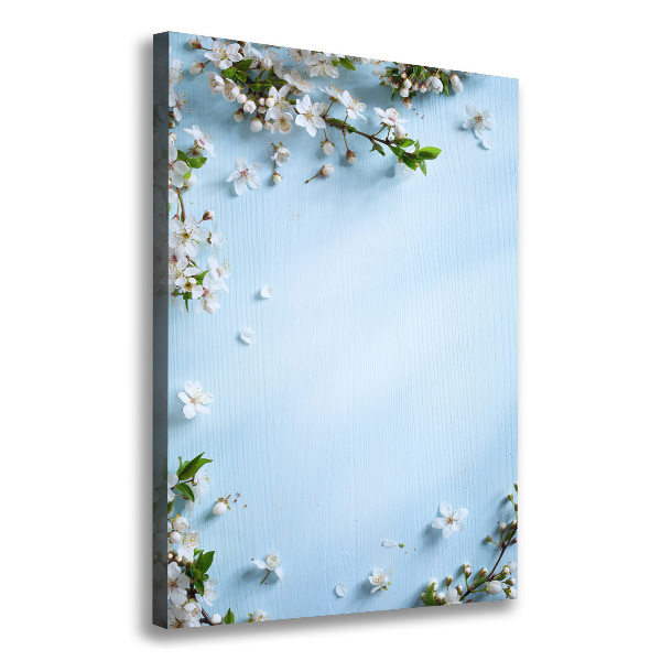 Foto auf leinwand vertikales Kirschblüten