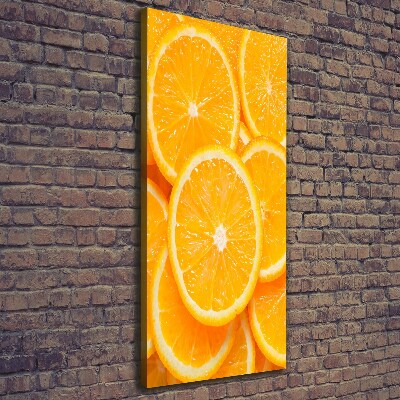 Foto leinwand vertikales Orangenscheiben
