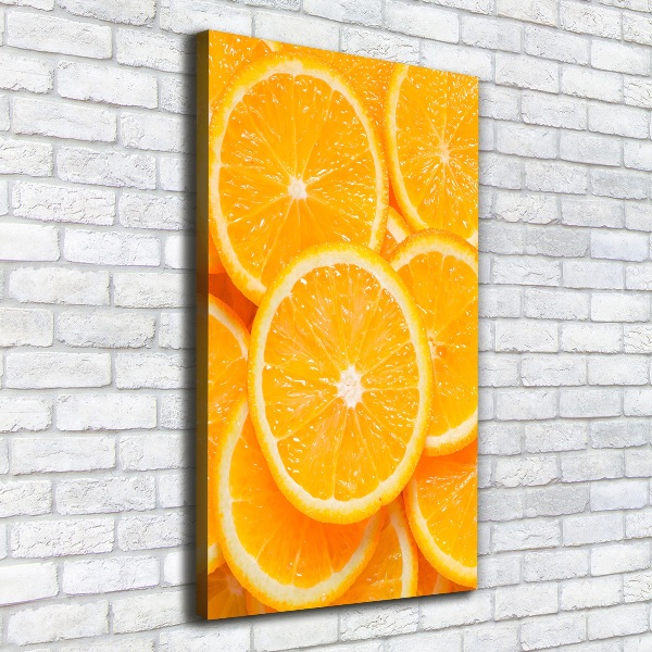 Foto leinwand vertikales Orangenscheiben
