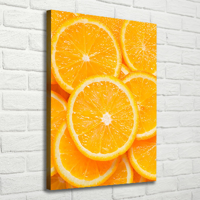 Foto leinwand vertikales Orangenscheiben