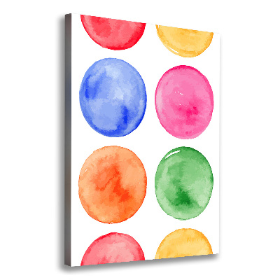 Foto leinwand vertikales Farbige Kreise