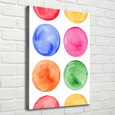 Foto leinwand vertikales Farbige Kreise