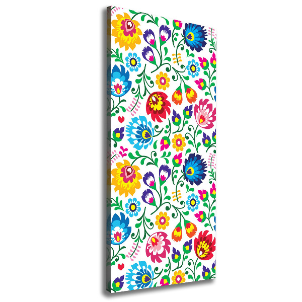 Foto leinwand vertikales Ethnisches Muster