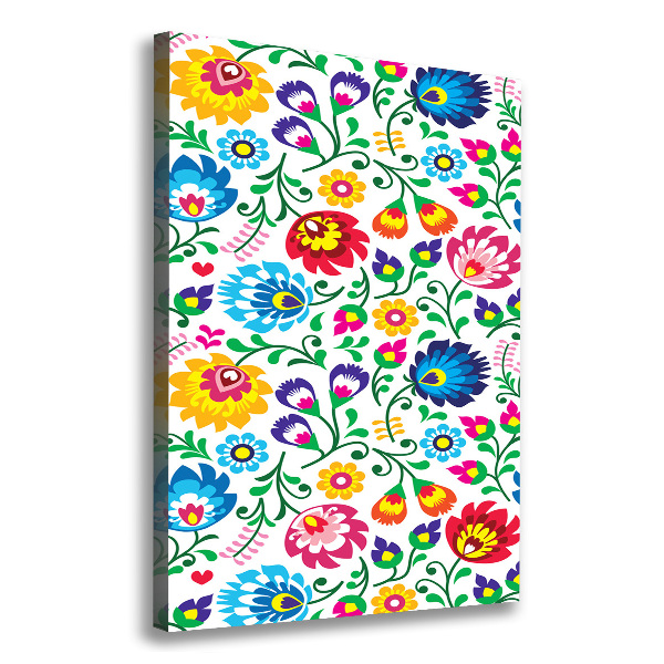 Foto leinwand vertikales Ethnisches Muster