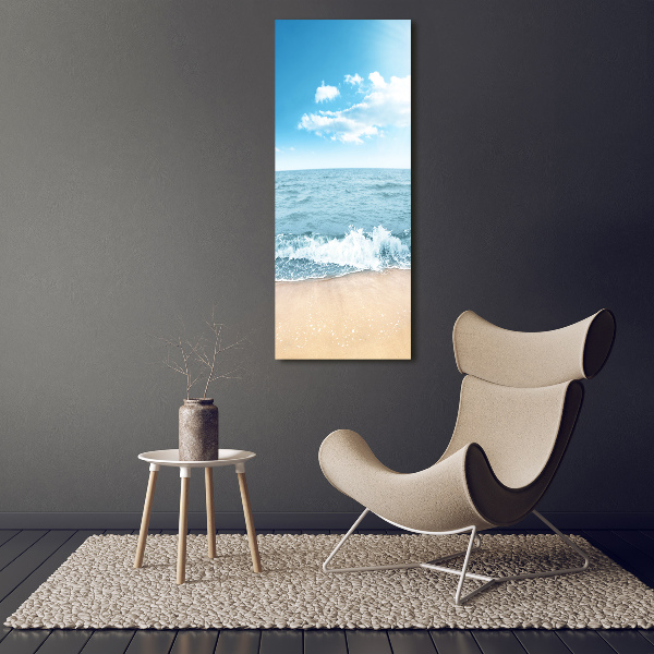 Foto auf leinwand vertikales Strand und Meer