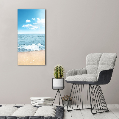 Foto auf leinwand vertikales Strand und Meer