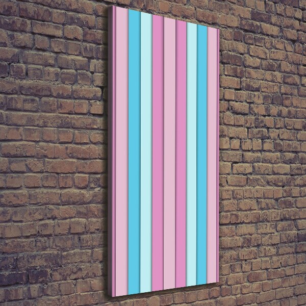Wandbild vertikales Bunte Streifen