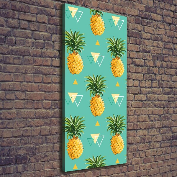 Foto leinwand vertikales Ananas