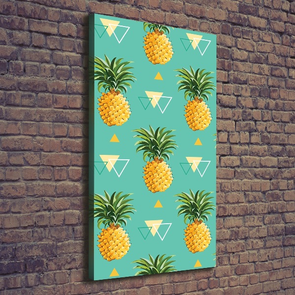 Foto leinwand vertikales Ananas