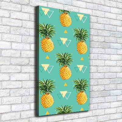 Foto leinwand vertikales Ananas