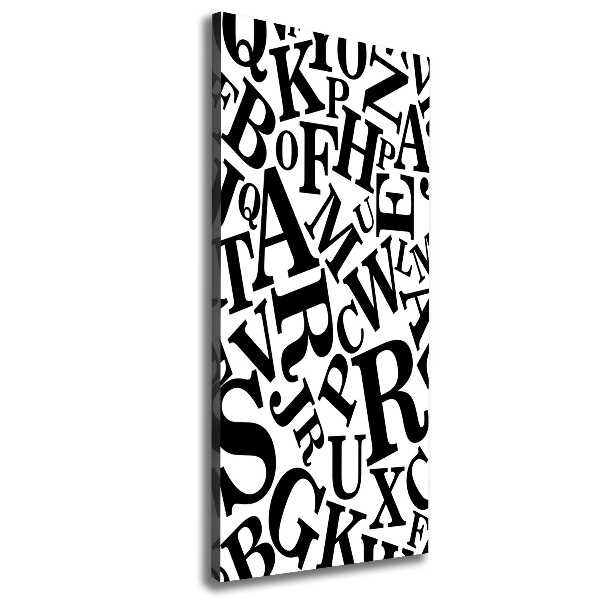 Foto leinwand vertikales Alphabet
