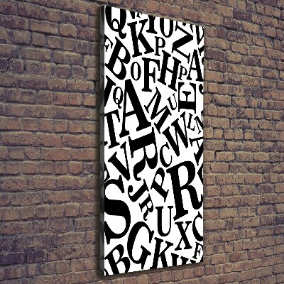 Foto leinwand vertikales Alphabet