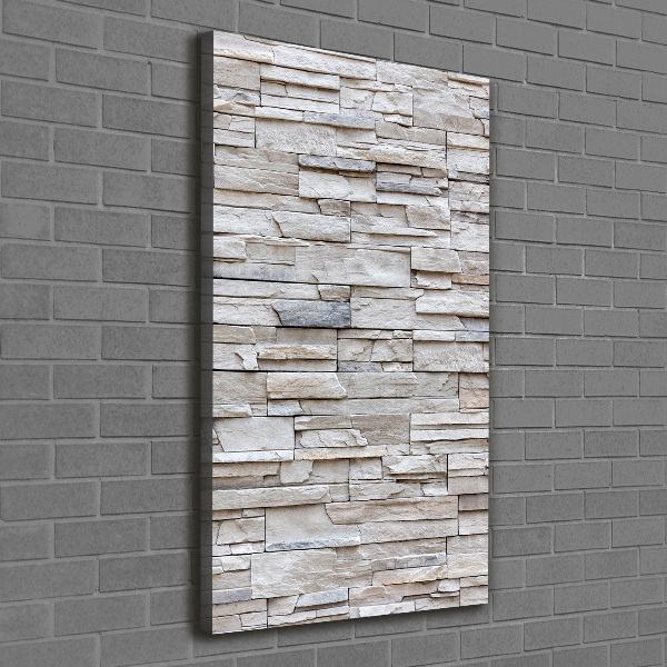 Wandbild vertikales Steinmauer