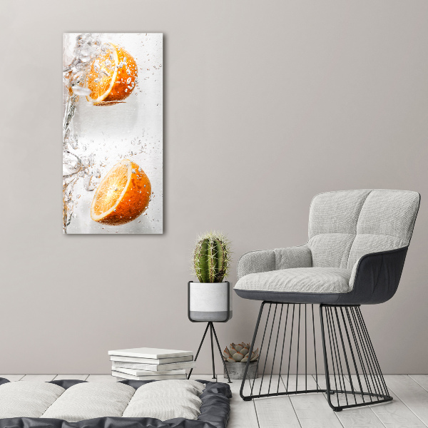 Wandbild vertikales Orangen