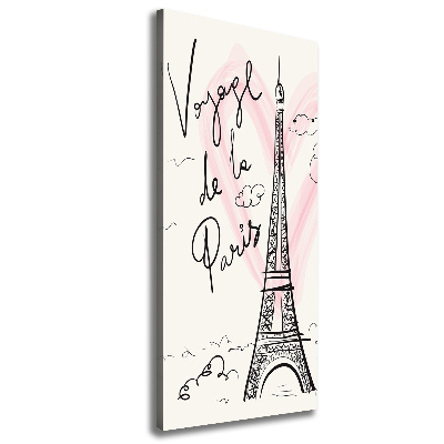 Foto auf leinwand vertikales Eiffelturm Paris