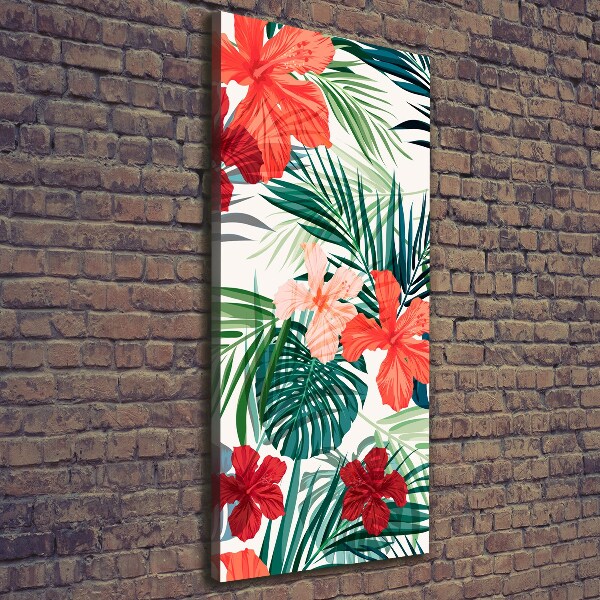 Wandbild vertikales Hawaiianische Blumen
