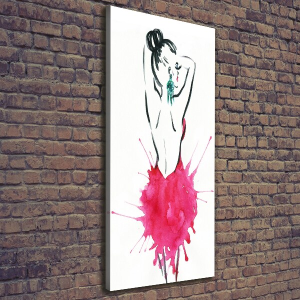 Foto leinwand vertikales Modeillustration