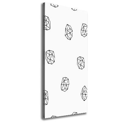 Foto auf leinwand vertikales Abstraktes Muster