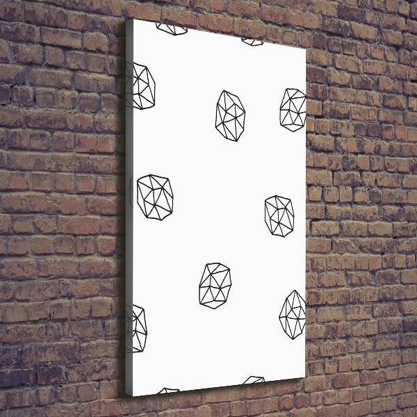 Foto auf leinwand vertikales Abstraktes Muster