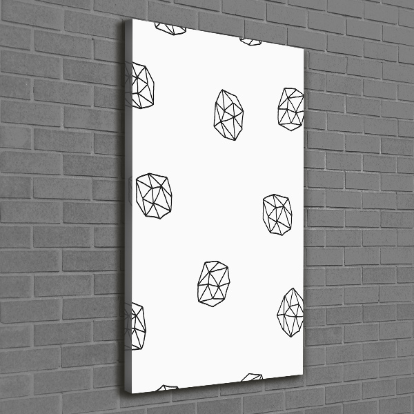 Foto auf leinwand vertikales Abstraktes Muster