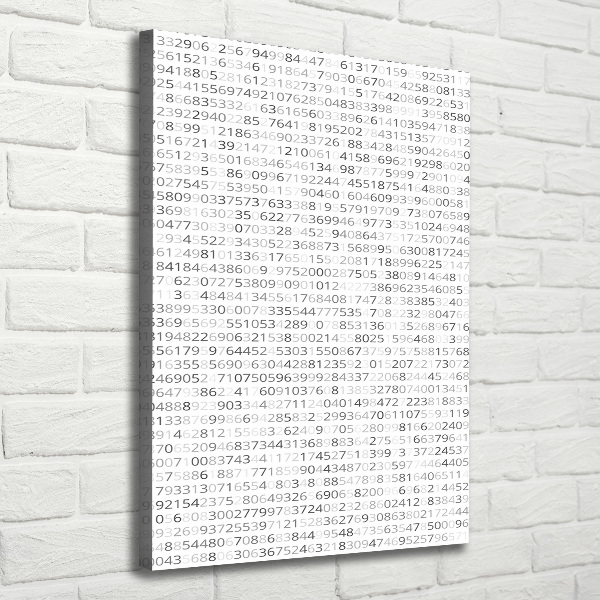 Wandbild vertikales Binärcode