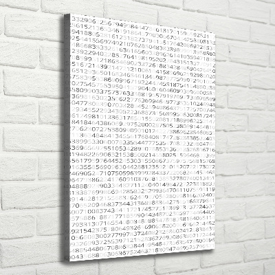 Wandbild vertikales Binärcode