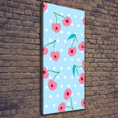 Foto auf leinwand vertikales Kirschen