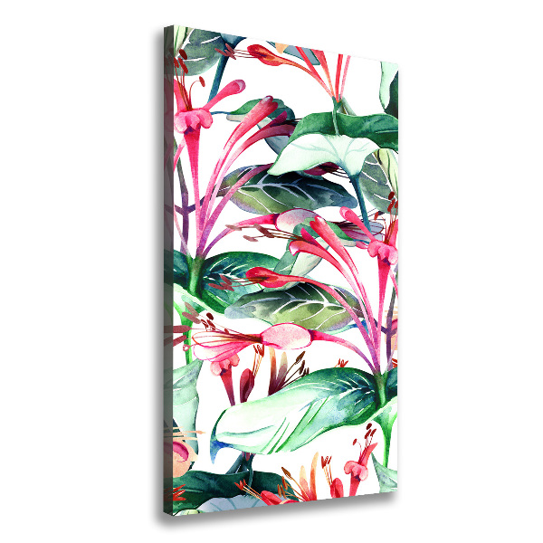 Foto leinwand vertikales Geißblatt