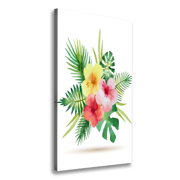 Wandbild vertikales Hawaiianische Blumen