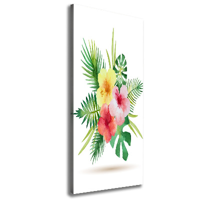 Wandbild vertikales Hawaiianische Blumen