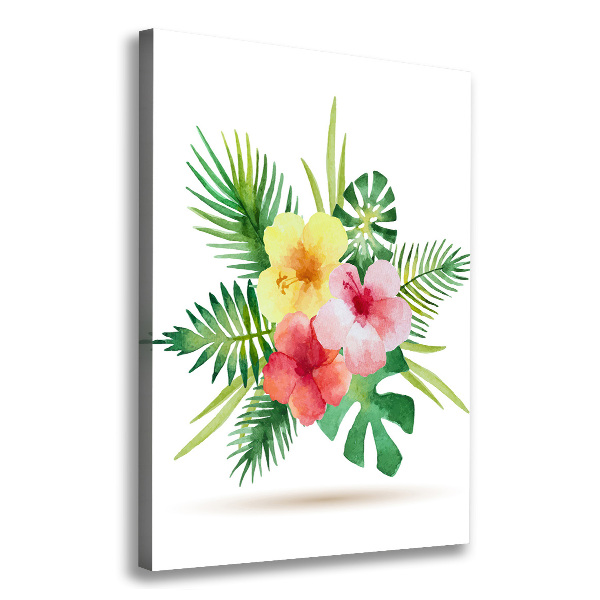 Wandbild vertikales Hawaiianische Blumen