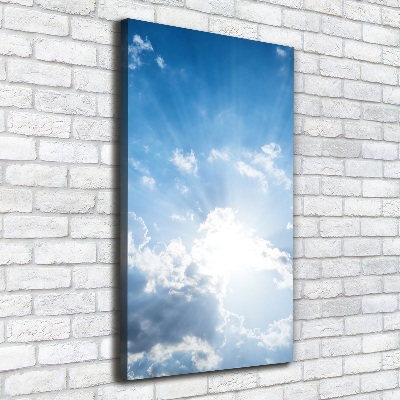Wandbild vertikales Wolken am Himmel