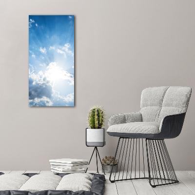 Wandbild vertikales Wolken am Himmel