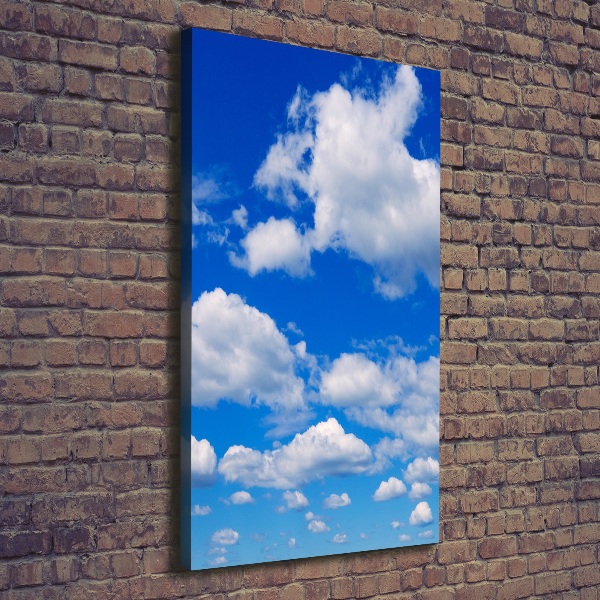 Foto leinwand vertikales Wolken am Himmel