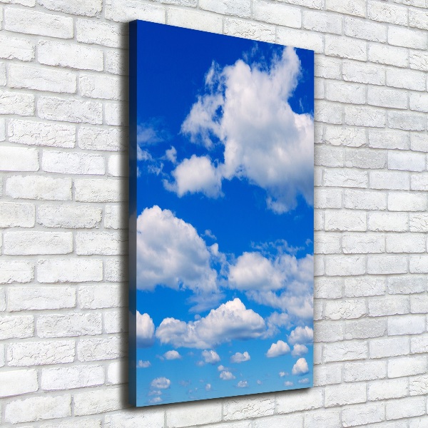 Foto leinwand vertikales Wolken am Himmel