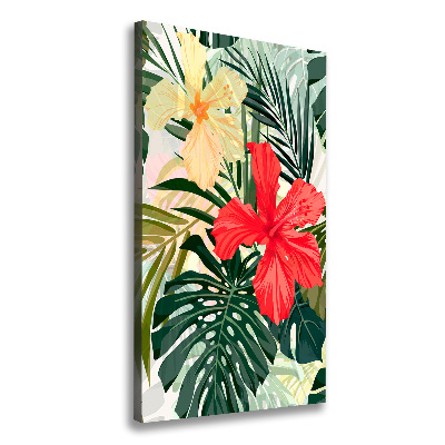Foto auf leinwand vertikales Hawaiianische Blumen