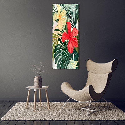 Foto auf leinwand vertikales Hawaiianische Blumen