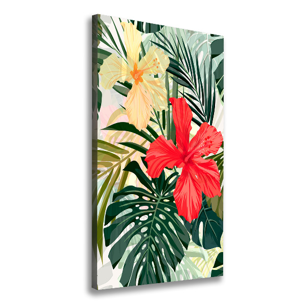 Foto auf leinwand vertikales Hawaiianische Blumen