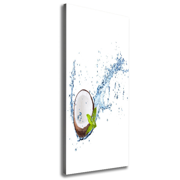 Foto leinwand vertikales Kokosnuss