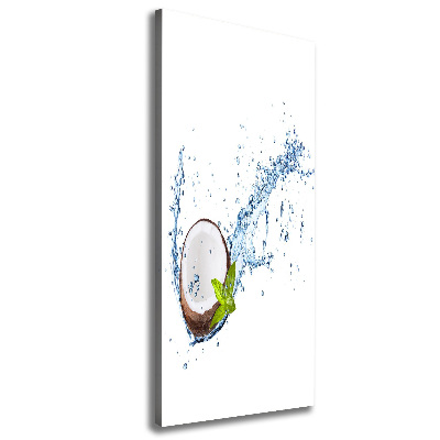 Foto leinwand vertikales Kokosnuss