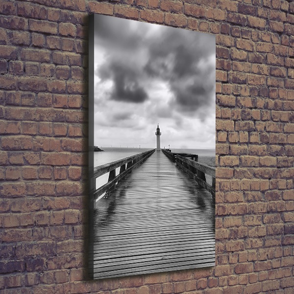 Wandbild vertikales Leuchtturm