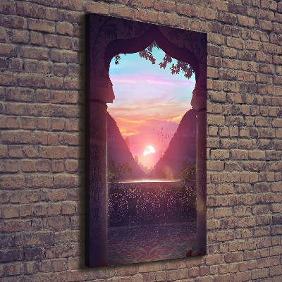 Foto auf leinwand vertikales Östliche Architektur
