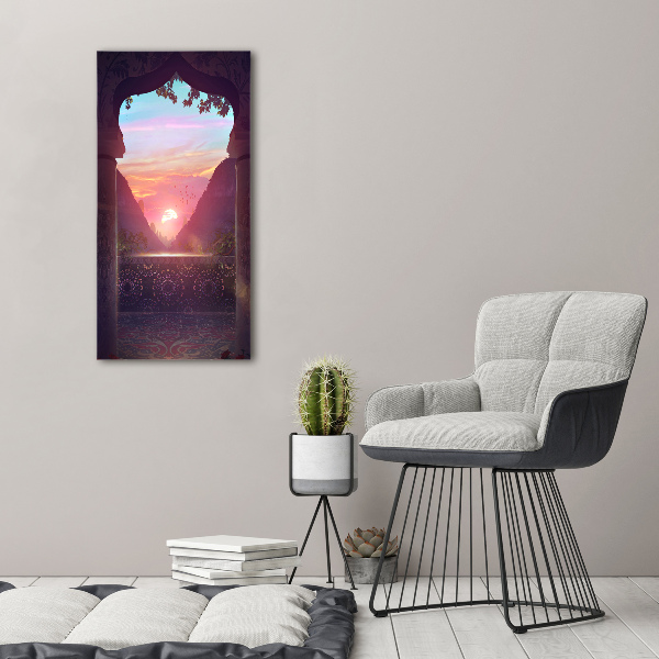 Foto auf leinwand vertikales Östliche Architektur