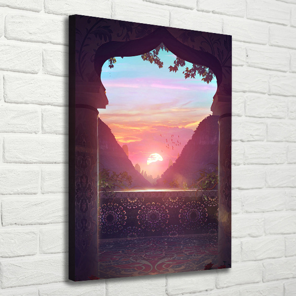 Foto auf leinwand vertikales Östliche Architektur