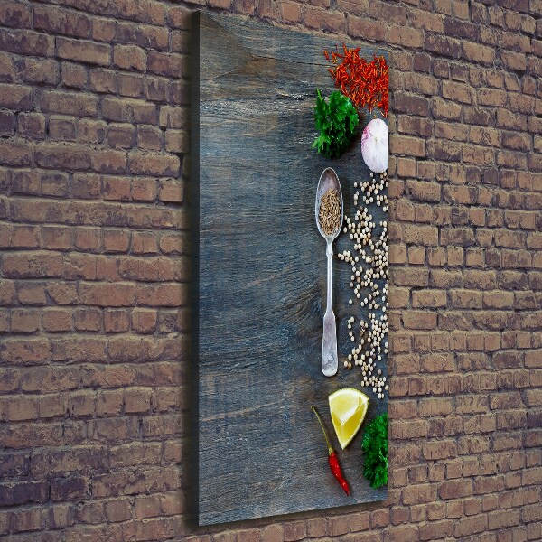 Foto auf leinwand vertikales Gewürze und Kräuter