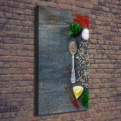 Foto auf leinwand vertikales Gewürze und Kräuter