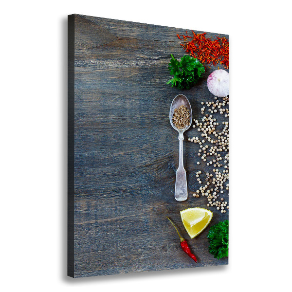 Foto auf leinwand vertikales Gewürze und Kräuter